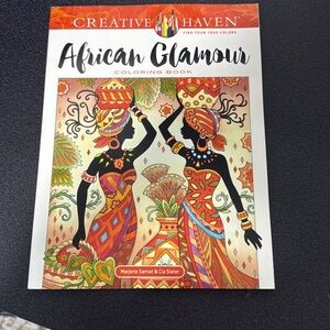 African Glamour Coloring Book